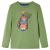 Tricou pentru copii cu mâneci lungi, kaki deschis, 128 GartenMobel Dekor