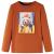 Tricou pentru copii cu mâneci lungi, portocaliu ars, 92 GartenMobel Dekor