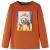 Tricou pentru copii cu mâneci lungi, portocaliu ars, 104 GartenMobel Dekor