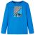 Tricou copii mâneci lungi albastru cobalt 104 GartenMobel Dekor