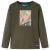Tricou pentru copii cu mâneci lungi, kaki, 92 GartenMobel Dekor