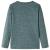 Tricou copii mâneci lungi, verde închis melanj, 140 GartenMobel Dekor