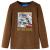 Tricou de copii cu mâneci lungi, coniac melanj, 104 GartenMobel Dekor