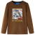 Tricou de copii cu mâneci lungi, coniac melanj, 140 GartenMobel Dekor