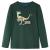 Tricou pentru copii cu mâneci lungi verde închis 116 GartenMobel Dekor
