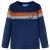 Tricou pentru copii cu mâneci lungi, bleumarin, 92 GartenMobel Dekor