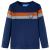 Tricou pentru copii cu mâneci lungi, bleumarin, 116 GartenMobel Dekor