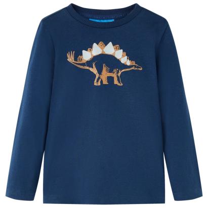 Tricou pentru copii cu mâneci lungi bleumarin 92 GartenMobel Dekor
