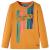 Tricou copii mâneci lungi, ocru închis, 104 GartenMobel Dekor