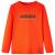Tricou de copii cu mâneci lungi portocaliu aprins 128 GartenMobel Dekor