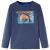 Tricou copii cu mâneci lungi, albastru închis melanj 116 GartenMobel Dekor