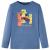 Tricou copii mâneci lungi albastru melanj 140 GartenMobel Dekor