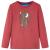 Tricou pentru copii cu mâneci lungi, roșu ars, 104 GartenMobel Dekor