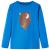 Tricou de copii cu mâneci lungi, albastru cobalt, 104 GartenMobel Dekor