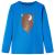 Tricou de copii cu mâneci lungi, albastru cobalt, 128 GartenMobel Dekor