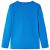 Tricou de copii cu mâneci lungi, albastru cobalt, 128 GartenMobel Dekor