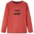 Tricou pentru copii cu mâneci lungi roșu ars 116 GartenMobel Dekor