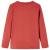 Tricou pentru copii cu mâneci lungi roșu ars 116 GartenMobel Dekor