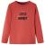 Tricou pentru copii cu mâneci lungi roșu ars 140 GartenMobel Dekor
