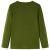 Tricou de copii cu mâneci lungi kaki închis 104 GartenMobel Dekor