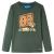 Tricou copii mâneci lungi, verde închis, 116 GartenMobel Dekor