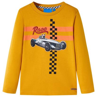 Tricou pentru mâneci lungi pentru copii, ocru, 116 GartenMobel Dekor