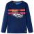 Tricou copii mâneci lungi, bleumarin, 116 GartenMobel Dekor