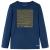Tricou de copii cu mâneci lungi bleumarin 128 GartenMobel Dekor