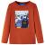 Tricou pentru copii cu mâneci lungi, ruginiu deschis, 104 GartenMobel Dekor