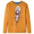 Tricou pentru copii cu mâneci lungi, ocru închis, 92 GartenMobel Dekor