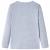 Tricou pentru copii cu mâneci lungi, gri melanj, 104 GartenMobel Dekor