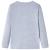 Tricou pentru copii cu mâneci lungi, gri melanj, 116 GartenMobel Dekor