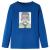Tricou de copii cu mâneci lungi, albastru închis, 92 GartenMobel Dekor