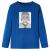 Tricou de copii cu mâneci lungi, albastru închis, 116 GartenMobel Dekor