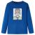 Tricou de copii cu mâneci lungi, albastru închis, 140 GartenMobel Dekor