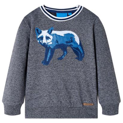 Bluzon pentru copii, bleumarin melanj, 116 GartenMobel Dekor