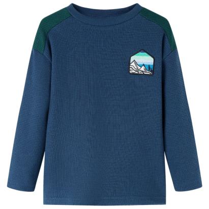 Bluzon pentru copii striat, bleumarin, 104 GartenMobel Dekor
