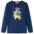Tricou pentru copii cu mâneci lungi, bleumarin, 104 GartenMobel Dekor