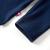 Tricou pentru copii cu mâneci lungi, bleumarin, 104 GartenMobel Dekor