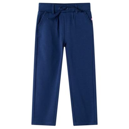 Pantaloni pentru copii cu șnur, bleumarin, 140 GartenMobel Dekor