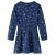 Rochie pentru copii cu mâneci lungi, bleumarin, 128 GartenMobel Dekor