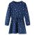 Rochie pentru copii cu mâneci lungi, bleumarin, 128 GartenMobel Dekor
