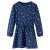 Rochie pentru copii cu mâneci lungi, bleumarin, 140 GartenMobel Dekor