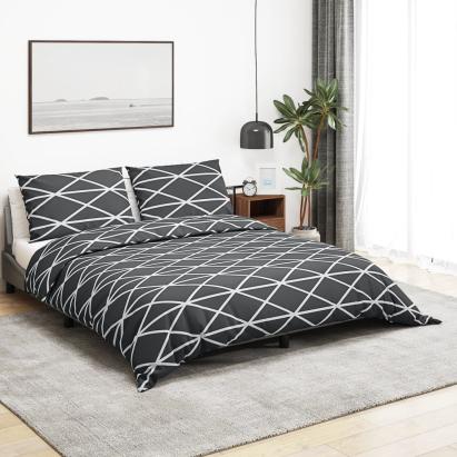 Set cu husă de pilotă, gri, 225x220 cm, bumbac GartenMobel Dekor