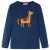 Tricou pentru copii cu mâneci lungi, bleumarin, 140 GartenMobel Dekor