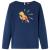 Tricou cu mâneci lungi pentru copii bleumarin, 92 GartenMobel Dekor