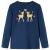 Tricou de copii cu mâneci lungi, bleumarin, 104 GartenMobel Dekor