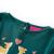 Tricou de copii cu mâneci lungi verde închis 128 GartenMobel Dekor
