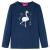 Tricou pentru copii cu mâneci lungi, bleumarin, 116 GartenMobel Dekor