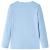 Tricou copii cu mâneci lungi, albastru deschis, 104 GartenMobel Dekor